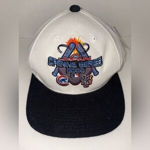 Vintage 2000 MLB Japan Official Opening Series Games SnapBack Hat - Cubs & Mets
